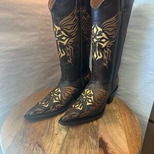 Gypsy Girl by Corky’s Tiajuana Boots With Crosses Women’s Size 6 B 73261 NOS!